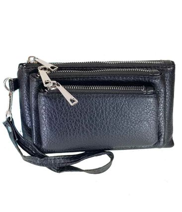 Γυναικείο πορτοφόλι με λουράκι OEM YC120-5 Μαύρο