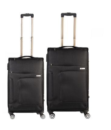 Βαλίτσα CARDINAL 3800-SET2 μικρή+μεσαία-black